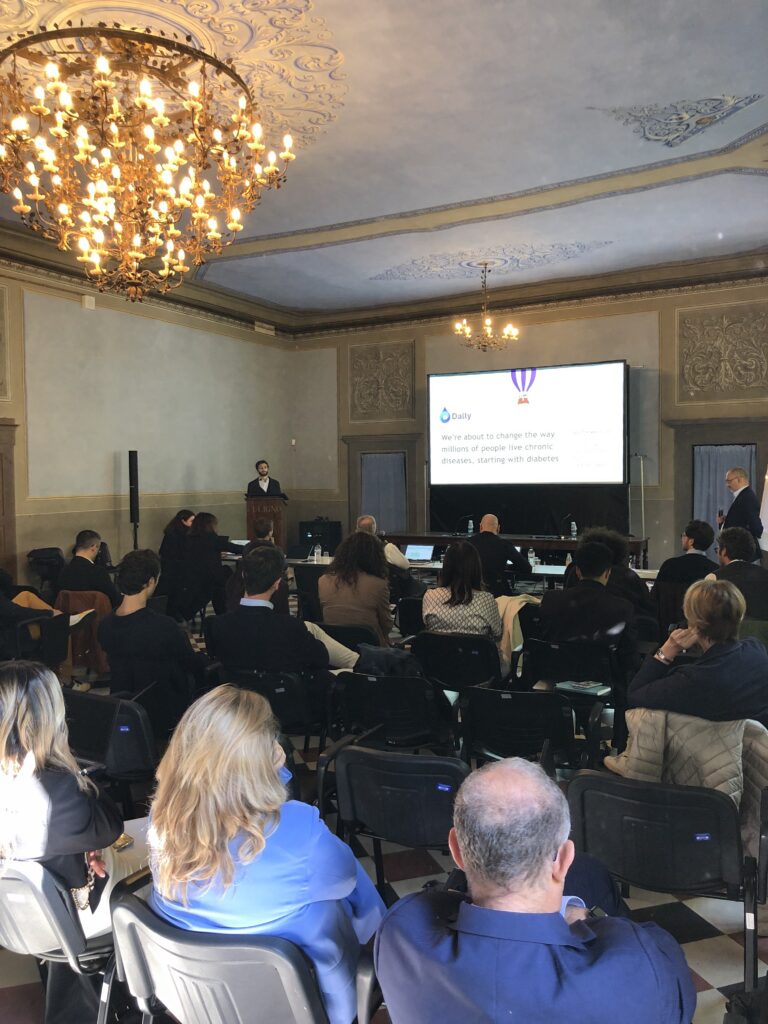 Andrea Balestra durante la presentazione di Dally Therapeutics